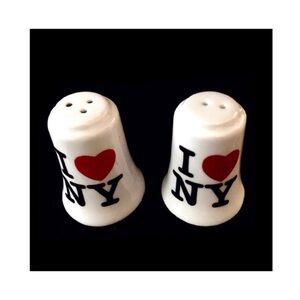 I ❤️ NY Souvenir Ceramic Salt & Pepper Shakers